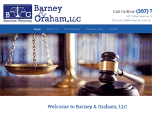 Tablet Screenshot of barneyandgrahamlaw.com